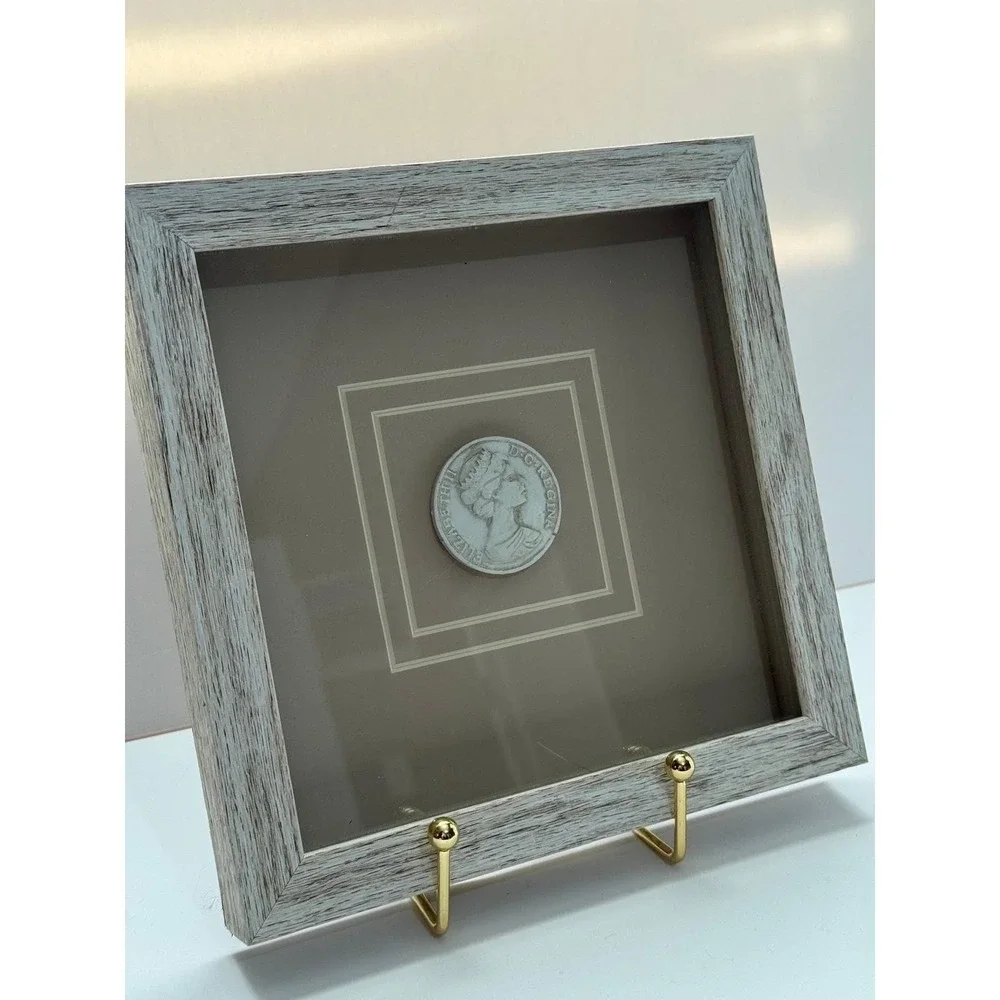 Set of 3 Framed Ceramic Intaglio Bust Relief Wall Art Vintage-Style 9.5 Inch